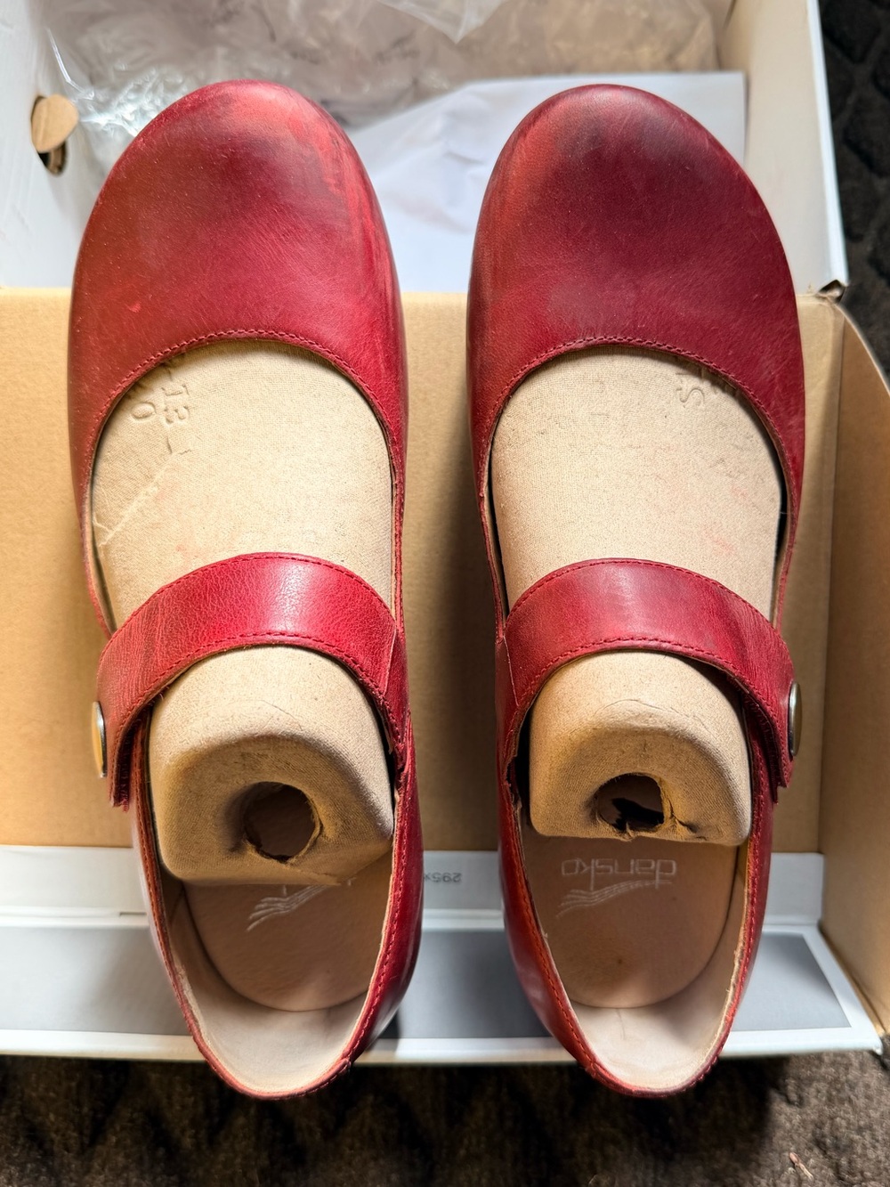 Dansko Beatrice Mary Jane Clog Red EU 39